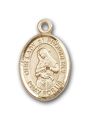 14K Gold OUR LADY of Providence Pendant
