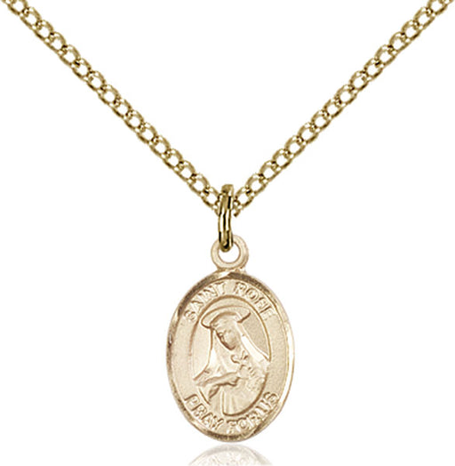 Gold-Filled Saint Rose of Lima Necklace Set