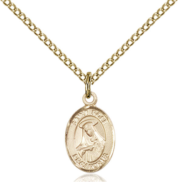 Gold-Filled Saint Rose of Lima Necklace Set