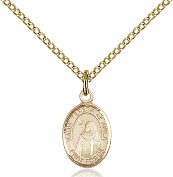 Gold-Filled Saint Teresa of Avila Necklace Set