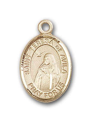 14K Gold Saint Teresa of Avila Pendant