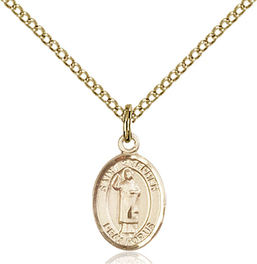 Gold-Filled Saint Stephen the Martyr Necklace Set