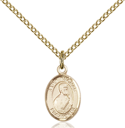 Gold-Filled Saint Thomas the Apostle Necklace Set