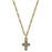 14K Gold-Dipped Crystal Hope Cross Pendant Necklace