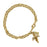 14K Gold-Dipped Crystal Angel Chain Bracelet