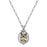 Silver-Tone and 14K Gold-Dipped Saint Jude Lift-Up Necklace