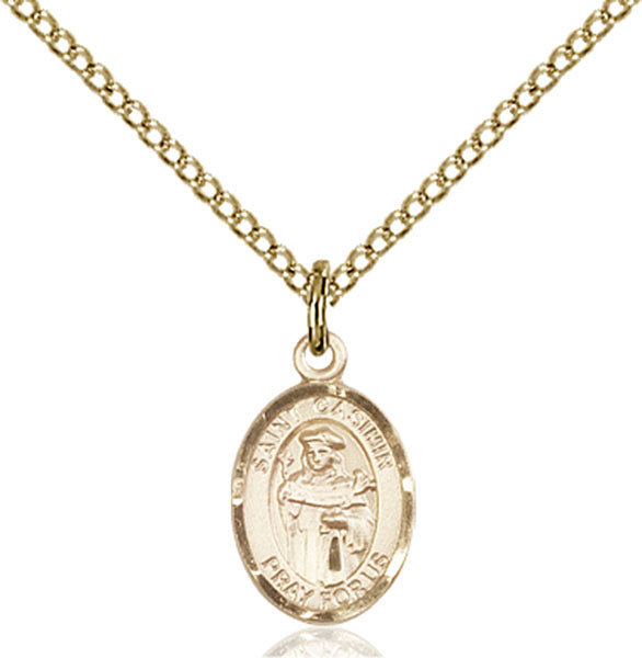 Gold-Filled Saint Casimir of Poland Necklace Set