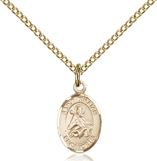 Gold-Filled Saint William of Rochester Necklace Set