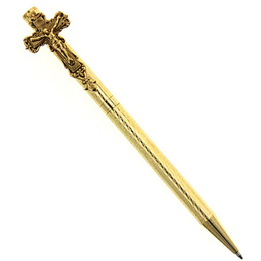 14K Gold-Dipped Crucifix Pen