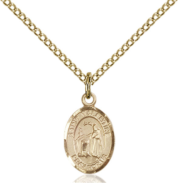 Gold-Filled Saint Valentine of Rome Necklace Set