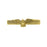 14K Gold-Dipped Dove Tie Bar Clip