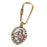 14K Gold-Dipped Enameled Madonna and Child Key Fob