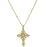 14K Gold-Dipped Crystal Cross Necklace