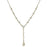 Silver-Tone Cross Chain Y-Necklace