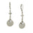 Carded Silver-Tone Crystal Hope Drop Earrings