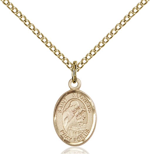 Gold-Filled Saint Aloysius Gonzaga Necklace Set