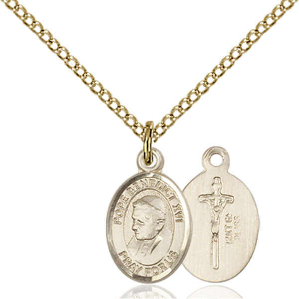 Gold-Filled Pope Benedict XVI Necklace Set