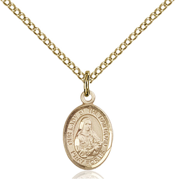 Gold-Filled Our Lady of the Railroad Necklace Set