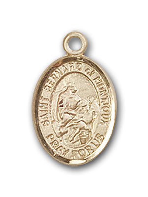 14K Gold Saint Bernard of Montjoux Pendant