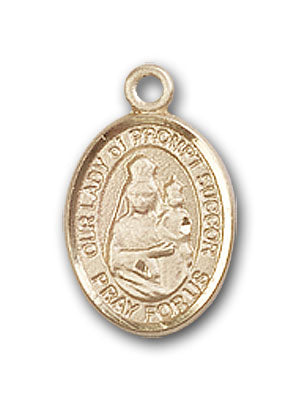 14K Gold OUR LADY of Prompt Succor Pendant