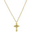 14K Gold-Dipped Crystal Cross Necklace