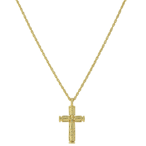 14K Gold-Dipped Cross Necklace