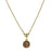 14K Gold-Dipped Mary Decal Petite Pendant Necklace