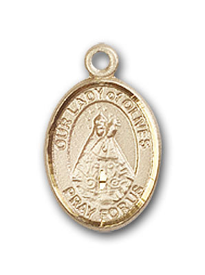 14K Gold OUR LADY of Olives Pendant
