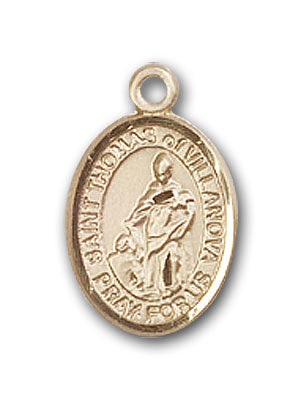 14K Gold Saint Thomas of Villanova Pendant