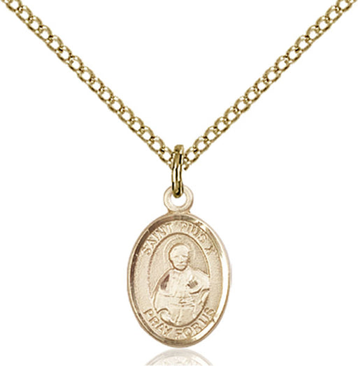 Gold-Filled Saint Pius X Necklace Set