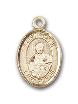 14K Gold Saint Pius X Pendant