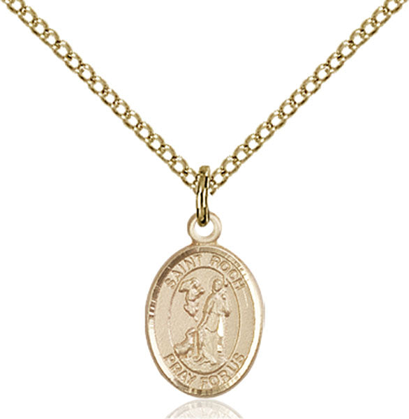 Gold-Filled Saint Roch Necklace Set