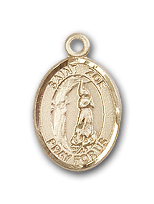 14K Gold Saint Zoe of Rome Pendant