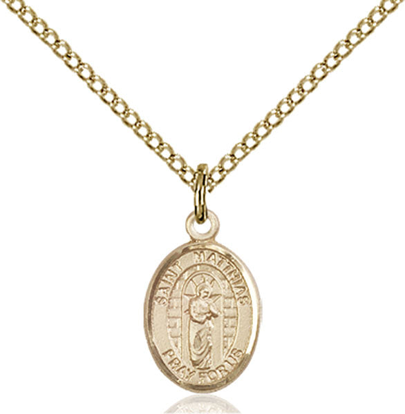 Gold-Filled Saint Matthias the Apostle Necklace Set