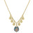 14K Gold-Dipped and Blue Enamel Pendant Necklace with Mary and Child Decal