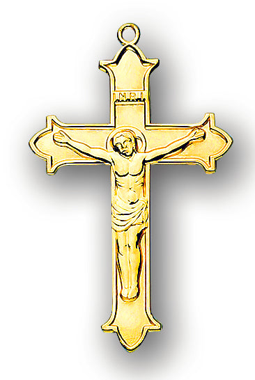 1 7/16-inch Solid 14kt. Gold Crucifix with 14kt. Jump Ring Boxed