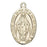 1/2-inch Solid 14kt. Gold Miraculous Medal with 14kt. Jump Ring Boxed
