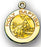 13/16-inch Solid 14kt. Gold Round Baptism Medal with 14kt. Jump Ring Boxed