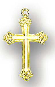 3/4-inch Solid 14kt. Gold Cross with 14kt. Gold Jump Ring Boxed