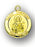 3/4-inch Solid 14kt. Gold Round Saint Therese Medal with 14kt. Jump Ring Boxed
