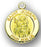 13/16-inch Solid 14kt. Gold Round Saint Joseph Medal with 14kt. Jump Ring Boxed