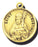 7/8-inch Solid 14kt. Gold Round Saint Augustine Medal with 14kt. Jump Ring Boxed