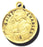 7/8-inch Solid 14kt. Gold Round Saint Charles Medal with 14kt. Jump Ring Boxed