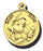 7/8-inch Solid 14kt. Gold Round Saint Elias Medal with 14kt. Jump Ring Boxed