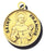 7/8-inch Solid 14kt. Gold Round Saint Francis Medal with 14kt. Jump Ring Boxed