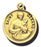 7/8-inch Solid 14kt. Gold Round Saint Gerard Medal with 14kt. Jump Ring Boxed