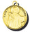 7/8-inch Solid 14kt. Gold Round Saint Stephen Medal with 14kt. Jump Ring Boxed