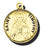 7/8-inch Solid 14kt. Gold Round Saint Timothy Medal with 14kt. Jump Ring Boxed