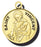 7/8-inch Solid 14kt. Gold Round Saint Vincent Medal with 14kt. Jump Ring Boxed