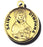 7/8-inch Solid 14kt. Gold Round Saint Dymphna Medal with 14kt. Jump Ring Boxed